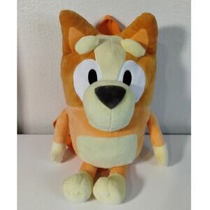 Bluey NWOT Bingo Dog 18" Plush Stuffed Animal Backpack Ludo Studio